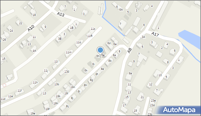 Węgrzce, A8, 6g, mapa Węgrzce