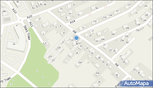 Węgrzce, A9, 16, mapa Węgrzce