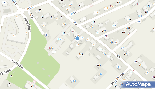 Węgrzce, A9, 18, mapa Węgrzce