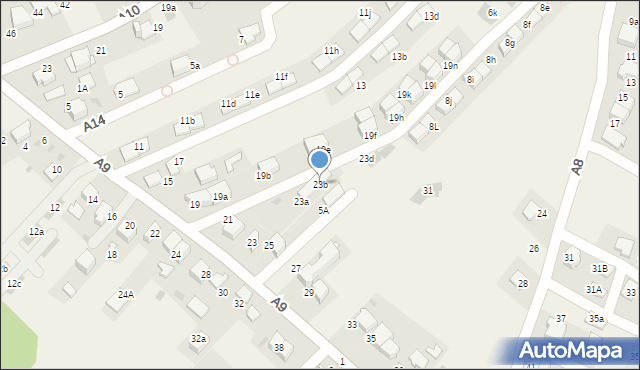 Węgrzce, A9, 23b, mapa Węgrzce