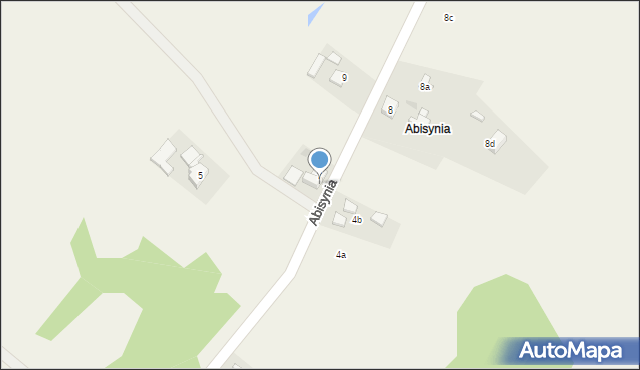 Abisynia, Abisynia, 7a, mapa Abisynia