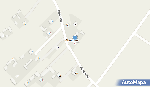 Abramów, Abramów, 10, mapa Abramów