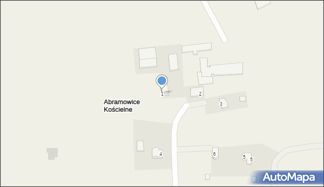 Abramowice Kościelne, Abramowice Kościelne, 1, mapa Abramowice Kościelne