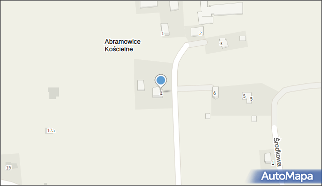 Abramowice Kościelne, Abramowice Kościelne, 4, mapa Abramowice Kościelne