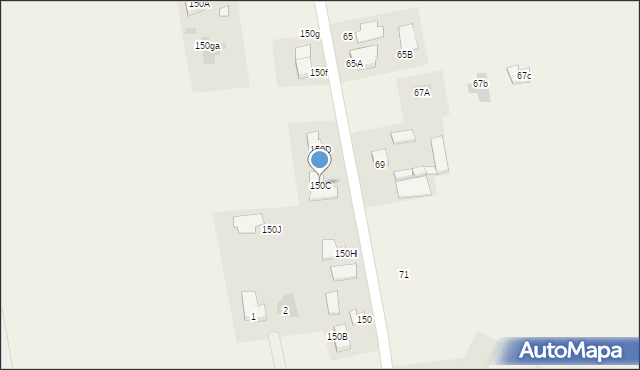Abramowice Prywatne, Abramowice Prywatne, 150C, mapa Abramowice Prywatne