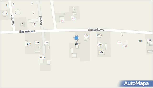 Abramowice Prywatne, Abramowice Prywatne, 166, mapa Abramowice Prywatne