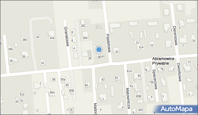 Abramowice Prywatne, Abramowice Prywatne, 29, mapa Abramowice Prywatne