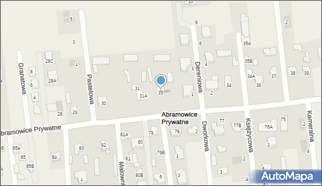 Abramowice Prywatne, Abramowice Prywatne, 33, mapa Abramowice Prywatne