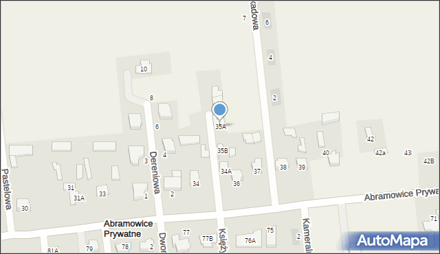 Abramowice Prywatne, Abramowice Prywatne, 35A, mapa Abramowice Prywatne