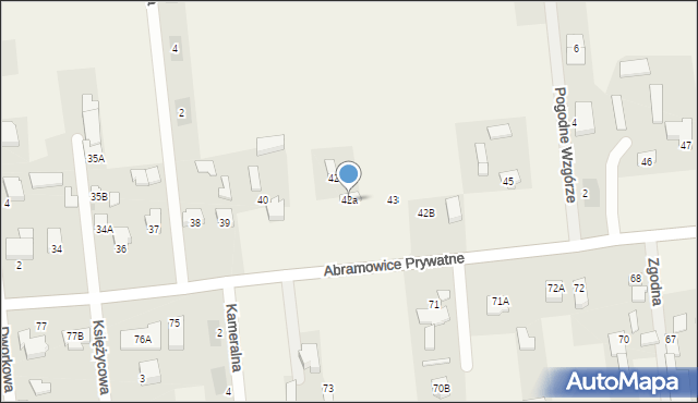 Abramowice Prywatne, Abramowice Prywatne, 42a, mapa Abramowice Prywatne