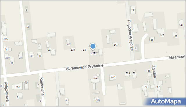 Abramowice Prywatne, Abramowice Prywatne, 42B, mapa Abramowice Prywatne