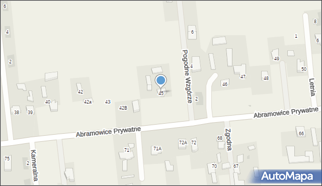Abramowice Prywatne, Abramowice Prywatne, 45, mapa Abramowice Prywatne