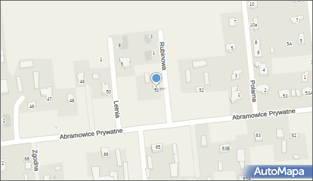 Abramowice Prywatne, Abramowice Prywatne, 51, mapa Abramowice Prywatne