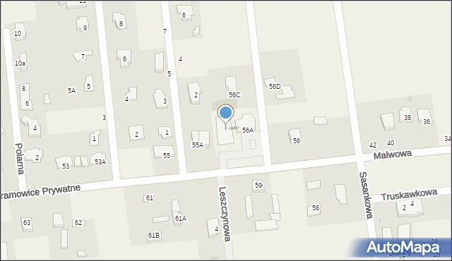 Abramowice Prywatne, Abramowice Prywatne, 56b, mapa Abramowice Prywatne