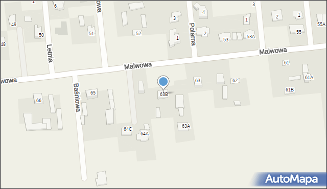Abramowice Prywatne, Abramowice Prywatne, 63B, mapa Abramowice Prywatne