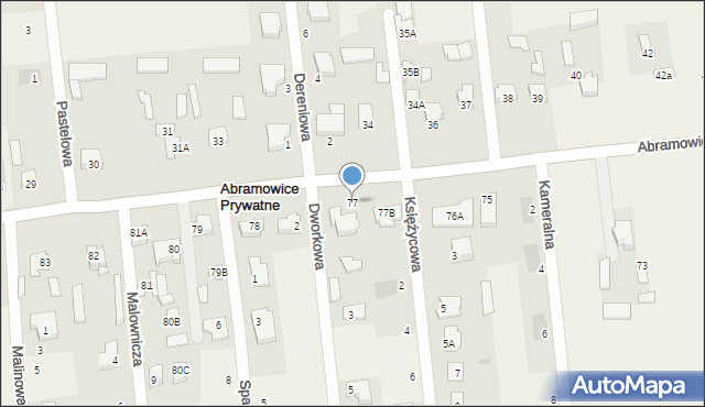 Abramowice Prywatne, Abramowice Prywatne, 77, mapa Abramowice Prywatne