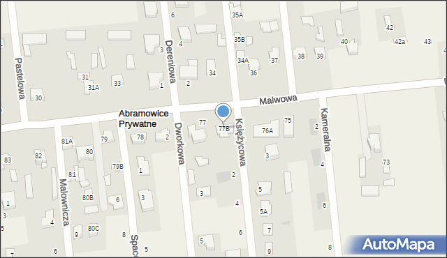 Abramowice Prywatne, Abramowice Prywatne, 77B, mapa Abramowice Prywatne