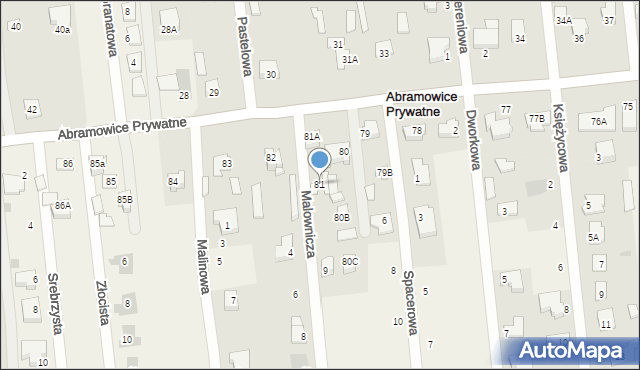Abramowice Prywatne, Abramowice Prywatne, 81, mapa Abramowice Prywatne