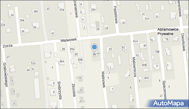 Abramowice Prywatne, Abramowice Prywatne, 84, mapa Abramowice Prywatne