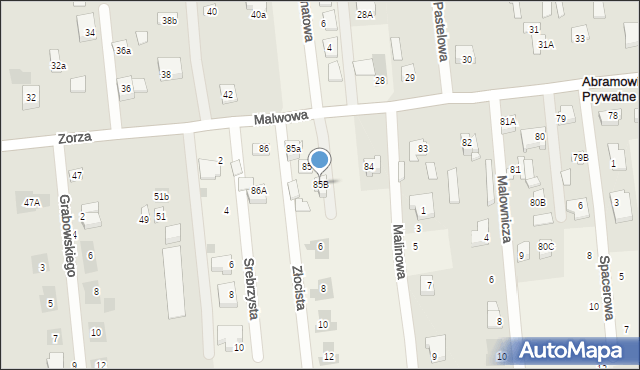 Abramowice Prywatne, Abramowice Prywatne, 85B, mapa Abramowice Prywatne