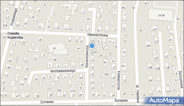 Biała Podlaska, Abramowicza Juliana, 2, mapa Białej Podlaskiej