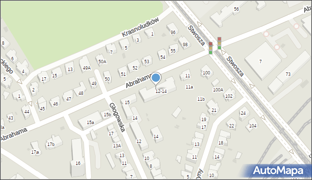 Gdańsk, Abrahama Antoniego, 12/14, mapa Gdańska