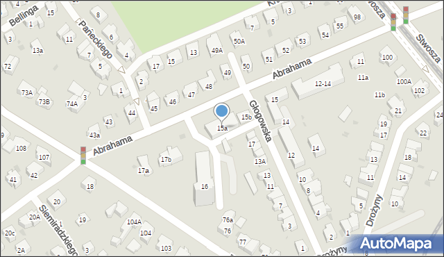 Gdańsk, Abrahama Antoniego, 15a, mapa Gdańska