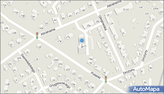 Gdańsk, Abrahama Antoniego, 16, mapa Gdańska