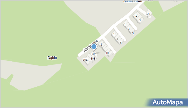 Gdańsk, Abrahama Antoniego, 30A, mapa Gdańska