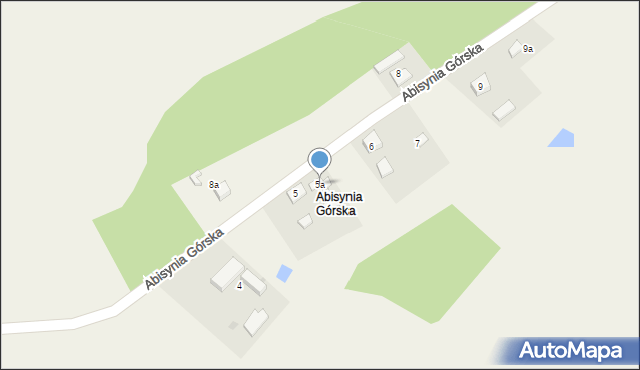 Górki, Abisynia Górska, 5a, mapa Górki