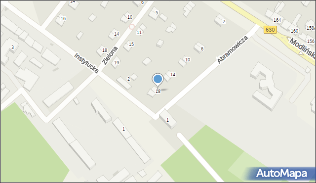 Jabłonna, Abramowicza Józefa, ks., 18, mapa Jabłonna