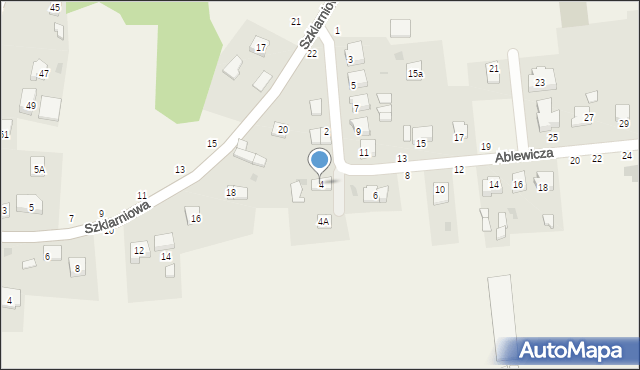 Koszyce Wielkie, Ablewicza Jerzego, abp., 4, mapa Koszyce Wielkie