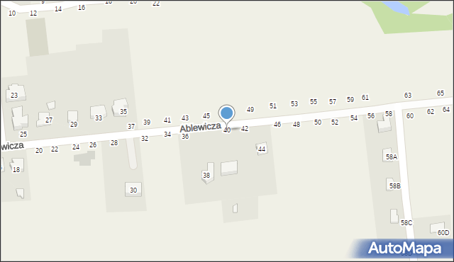 Koszyce Wielkie, Ablewicza Jerzego, abp., 40, mapa Koszyce Wielkie