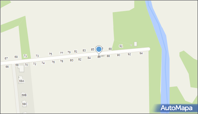 Koszyce Wielkie, Ablewicza Jerzego, abp., 86, mapa Koszyce Wielkie