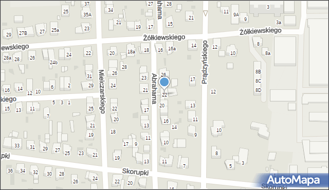 Ostrów Wielkopolski, Abrahama Romana, gen., 22, mapa Ostrów Wielkopolski