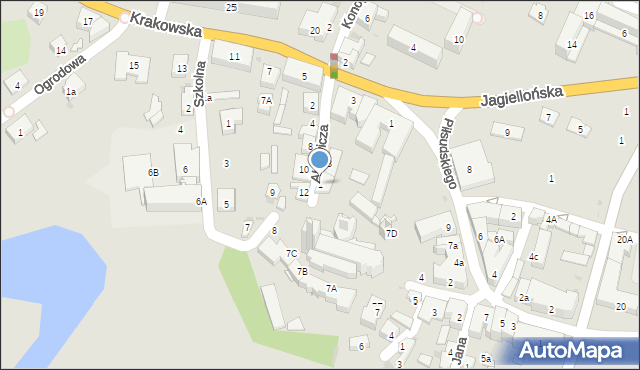 Przeworsk, Ablewicza Adama, ks. prał., 1, mapa Przeworsk