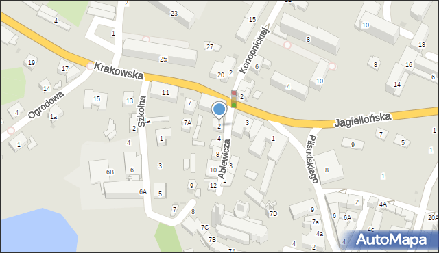 Przeworsk, Ablewicza Adama, ks. prał., 2, mapa Przeworsk