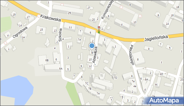 Przeworsk, Ablewicza Adama, ks. prał., 8, mapa Przeworsk