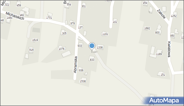 Radziechowy, Abramska, 1668, mapa Radziechowy