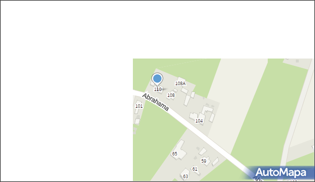 Sieraków, Abrahama Romana, gen., 110, mapa Sieraków