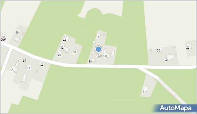 Sieraków, Abrahama Romana, gen., 32, mapa Sieraków