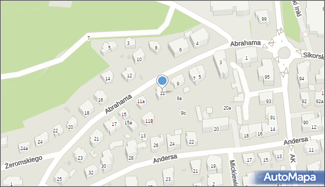 Sopot, Abrahama Antoniego, 11, mapa Sopotu