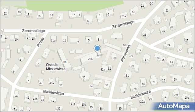 Sopot, Abrahama Antoniego, 26, mapa Sopotu