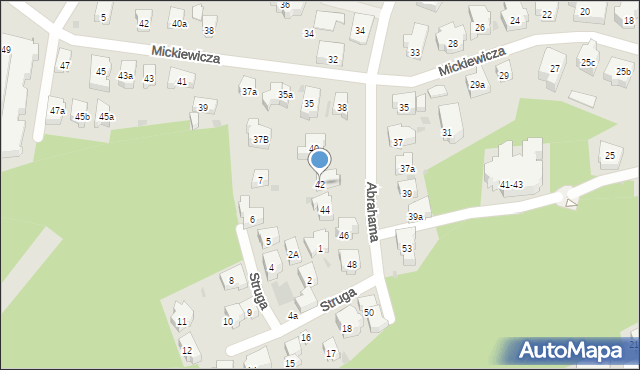 Sopot, Abrahama Antoniego, 42, mapa Sopotu