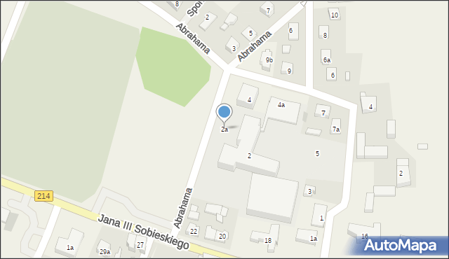 Stężyca, Abrahama, 2a, mapa Stężyca