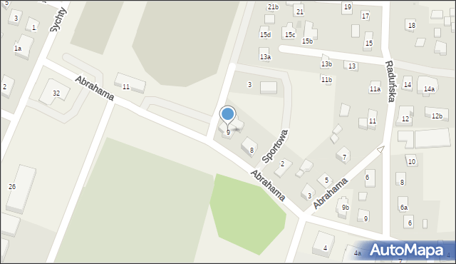 Stężyca, Abrahama, 9, mapa Stężyca