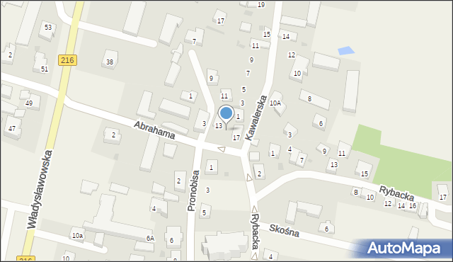 Swarzewo, Abrahama, 15, mapa Swarzewo