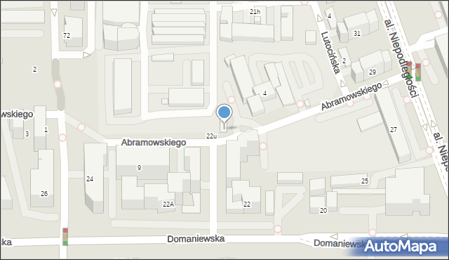 Warszawa, Abramowskiego Edwarda, 6, mapa Warszawy