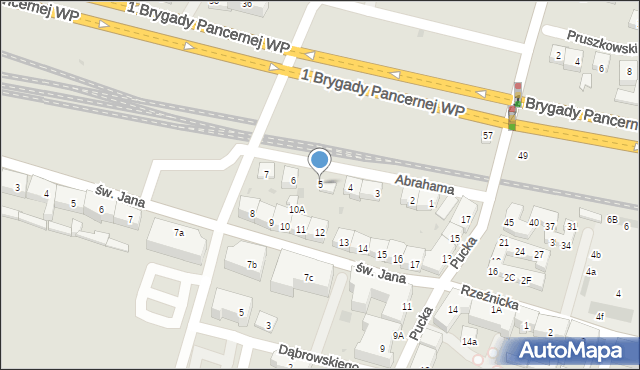 Wejherowo, Abrahama Antoniego, 5, mapa Wejherowo