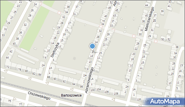 Wrocław, Abramowskiego Edwarda, 16, mapa Wrocławia